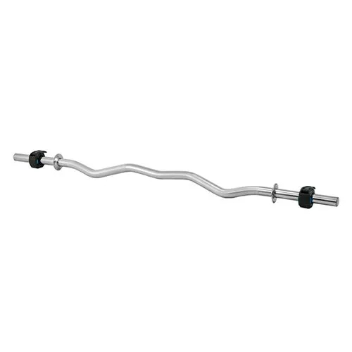 Barra Maciça Cromada Recartilhada Reta W 1,2m Com Lock Press Mini | Base Representações