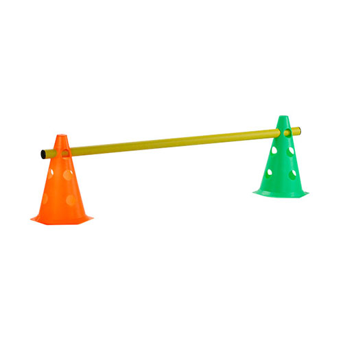 Kit Cone 50 cm com Barreira (2 Cones e 1 Barreira) | Base Representações