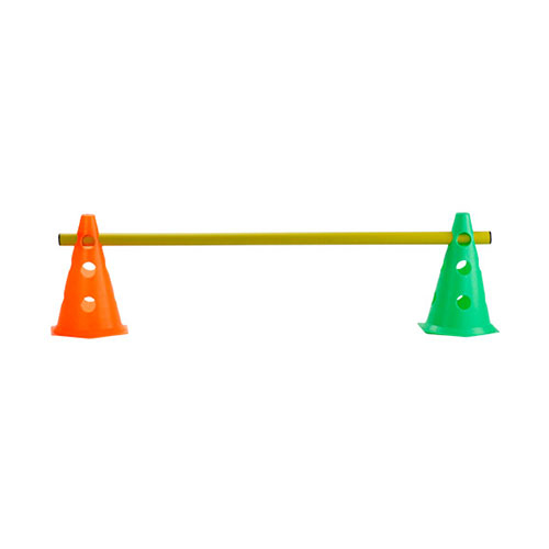 Kit Cone 50 cm com Barreira (2 Cones e 1 Barreira) | Base Representações