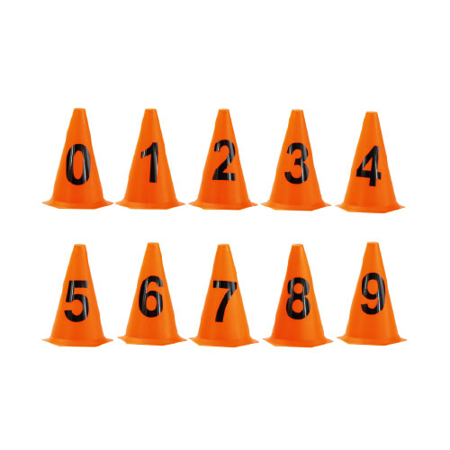 Kit cone 24 cm Numerados 0 a 9 | Base Representações