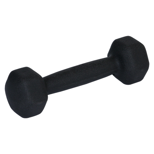 Halter Sextavado 3kg Texturizado - Preto | Base Representações