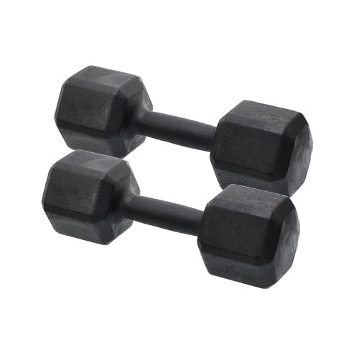 Dumbell 17,5kg Sextavado Pintado | Base Representações