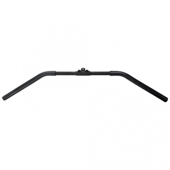 Puxador Pulley Curvo 1,2m Preto Com Manopla | Base Representações