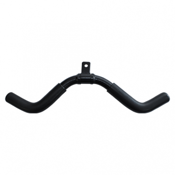 Puxador Triceps Bigode Maciço Preto Com Manopla e Giro | Base Representações