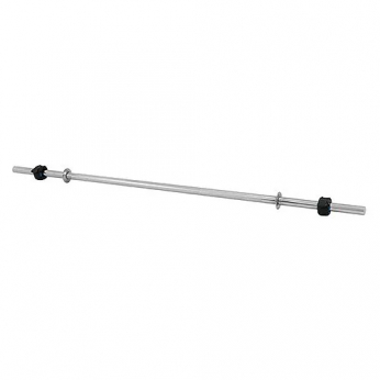 Barra Maciça Cromada Recartilhada Reta 1,8m Com Lock Press Mini | Base Representações