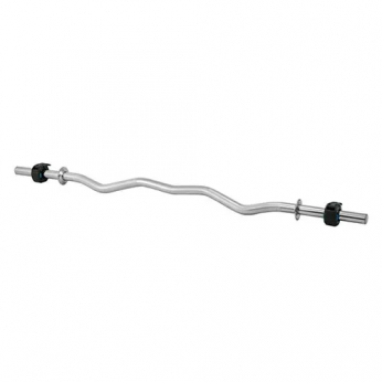 Barra Maciça Cromada Recartilhada Reta W 1,2m Com Lock Press Mini | Base Representações