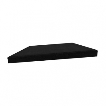 Piso Emborrachado 100x100 Preto 40mm (m² = uma unidade) | Base Representações