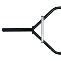Barra Hexagonal Tubular Preta Pegada Cromada Recartilhada | Base Representações