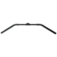 Puxador Pulley Curvo 1,2m Preto Com Manopla e Giro | Base Representações