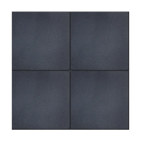 Piso Emborrachado 100x100 Preto 40mm (m² = uma unidade) | Base Representações